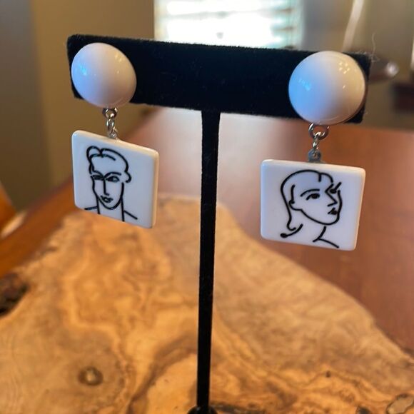 Matisse Artsy Portraits Drop Earrings - Picture 1 of 6